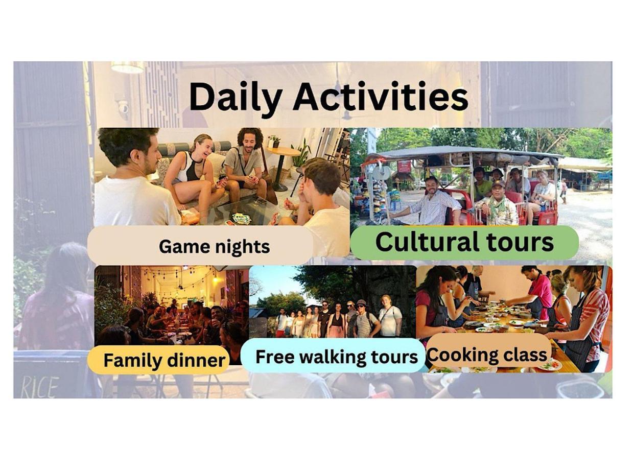 Social Backpacker Hostel & Rooftop Bar Battambang Exteriör bild